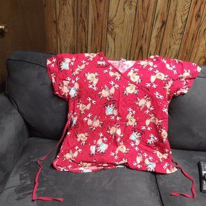 Christmas Scrub Top